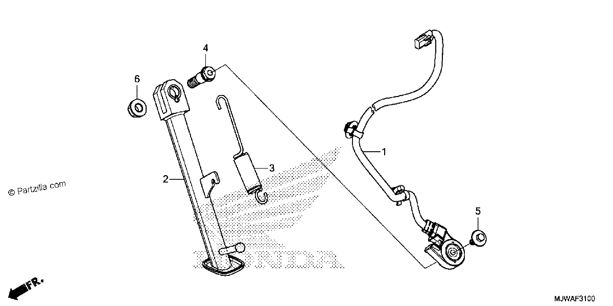 Diagrama de SIDE STAND