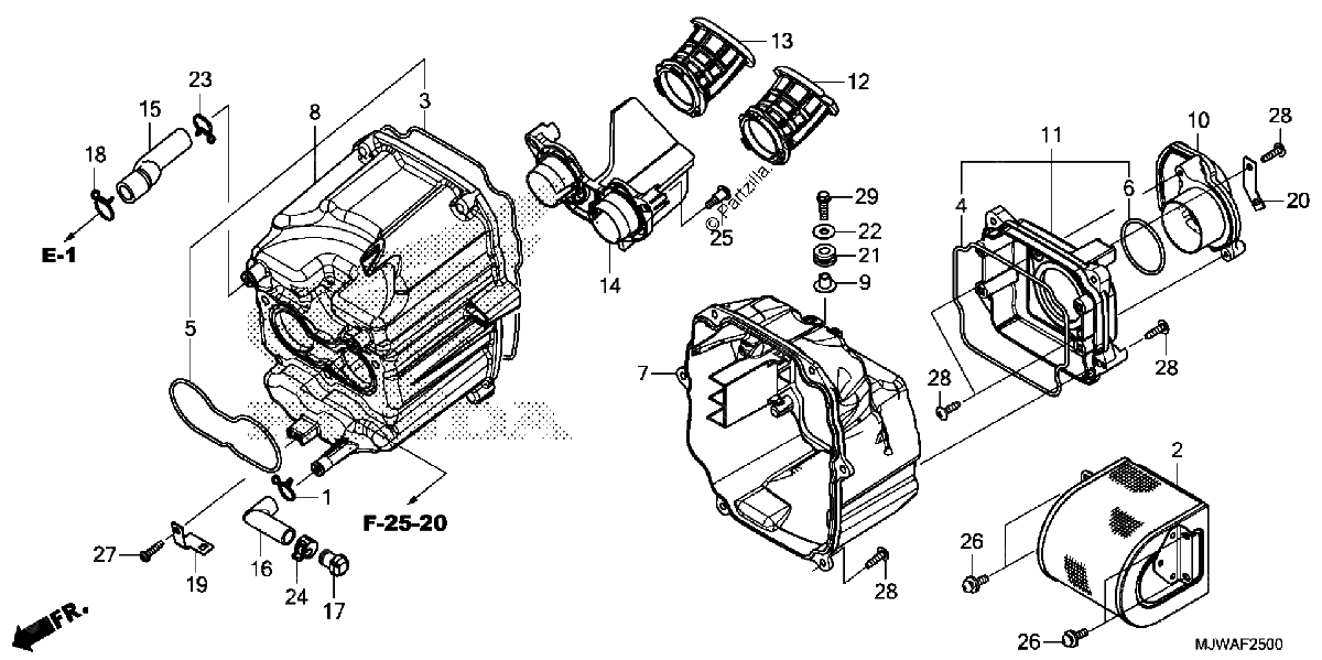 Diagrama de AIR CLEANER