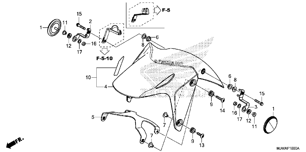 Diagrama de FRONT FENDER