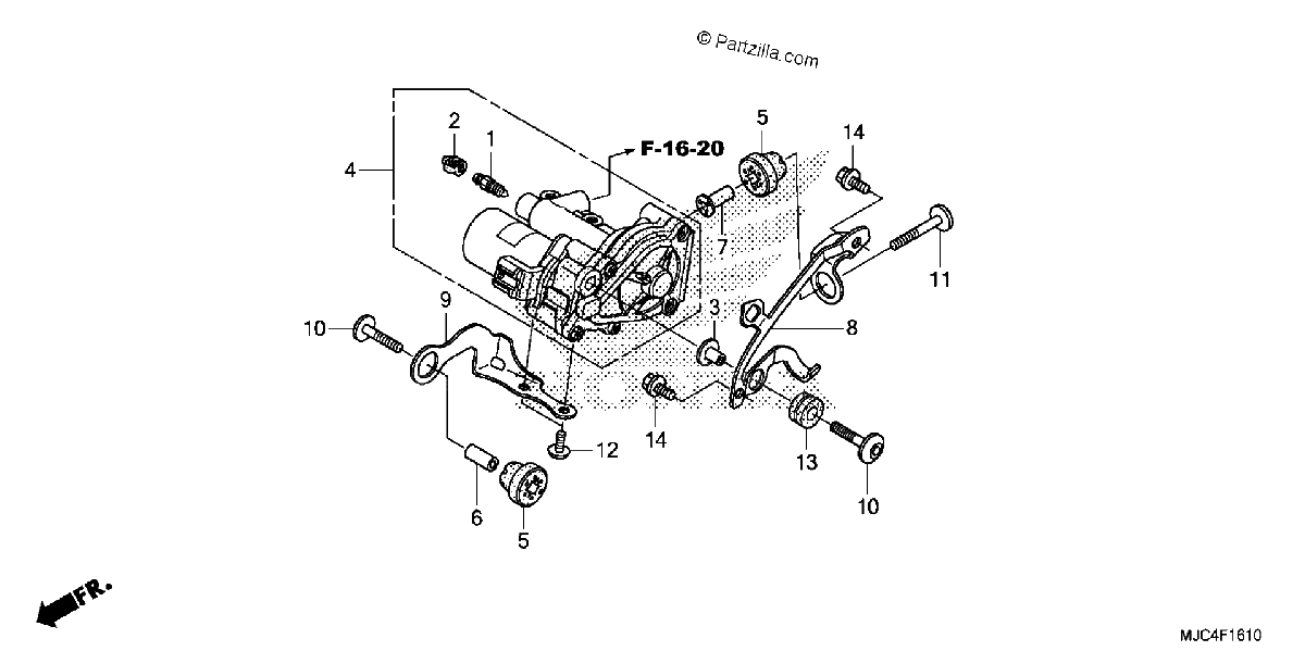 Diagrama de REAR POWER UNIT CBR600RA