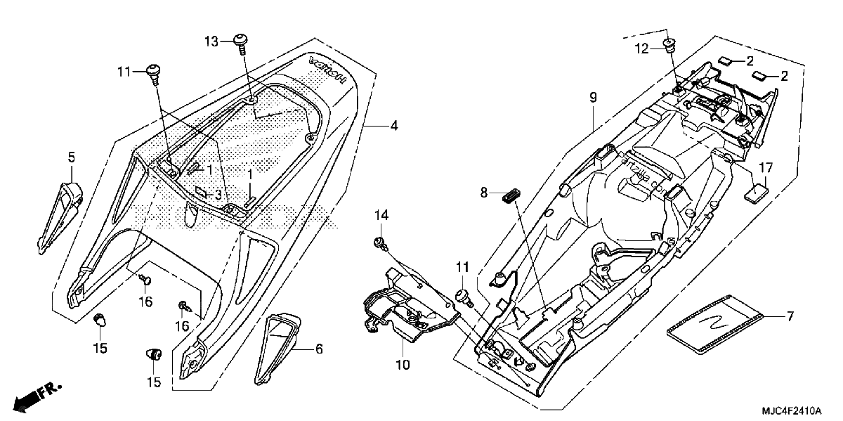 Diagrama de SEAT COWL