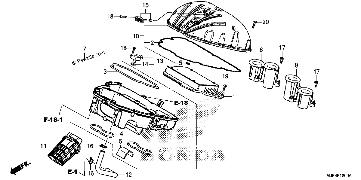 Diagrama de AIR CLEANER