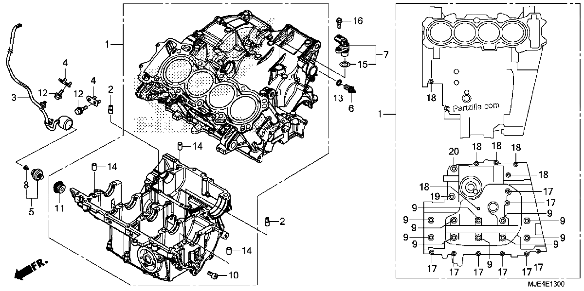 Diagrama de CRANKCASE