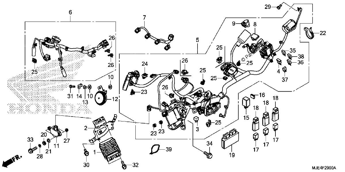 Diagrama de WIRE HARNESS