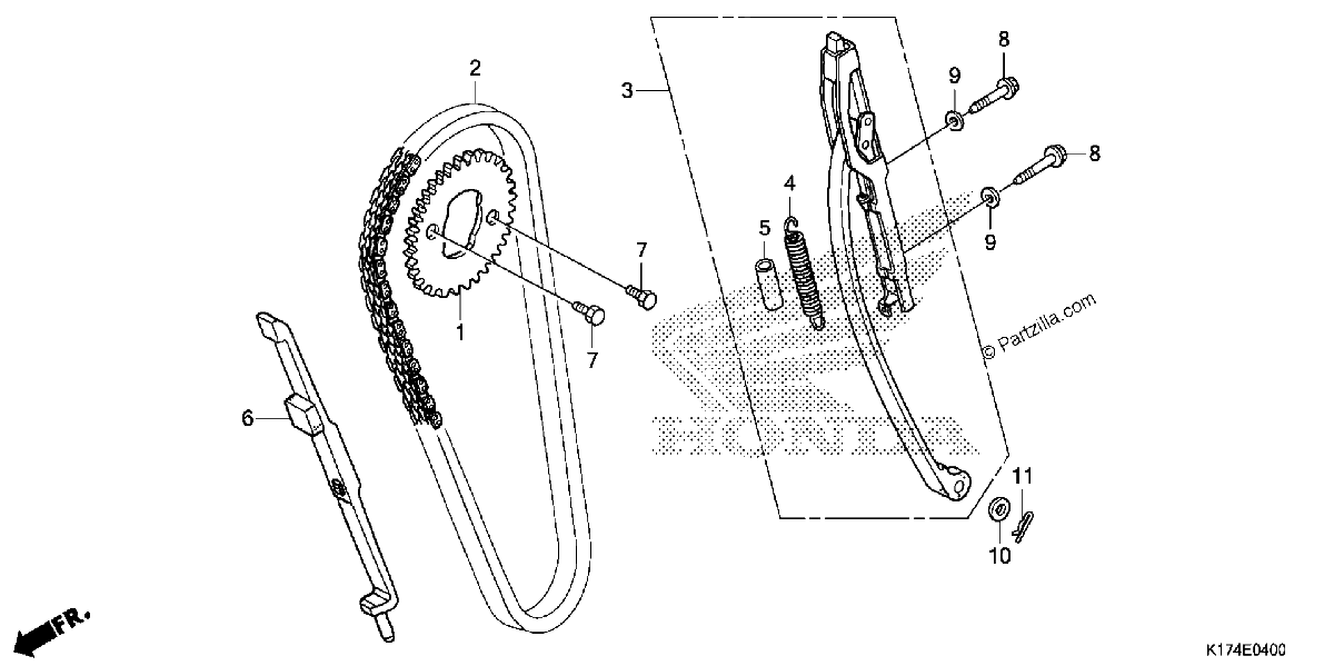 Diagrama de CAM CHAIN