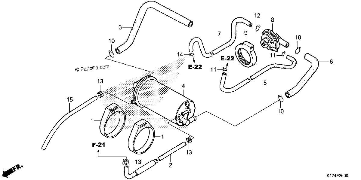 Diagrama de EVAP CANISTER