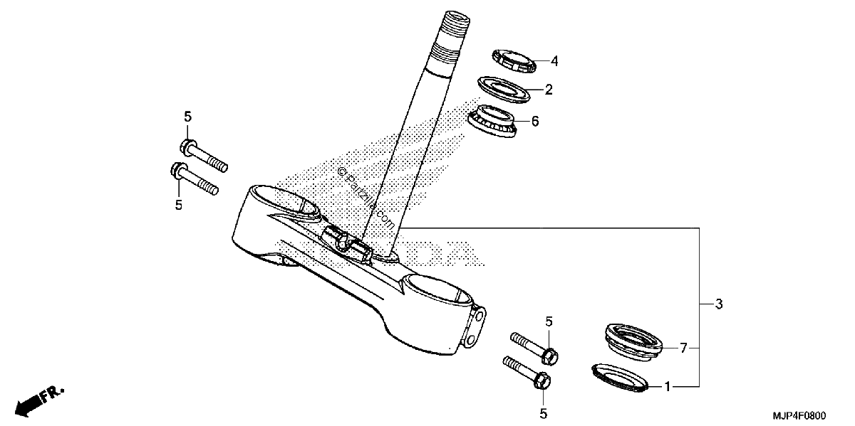 Diagrama de STEERING STEM