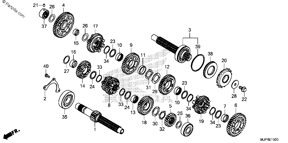 Diagrama de TRANSMISSION CRF1000A