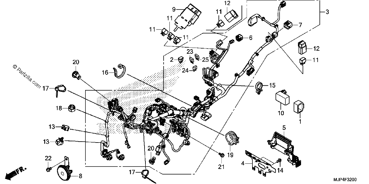 Diagrama de WIRE HARNESS