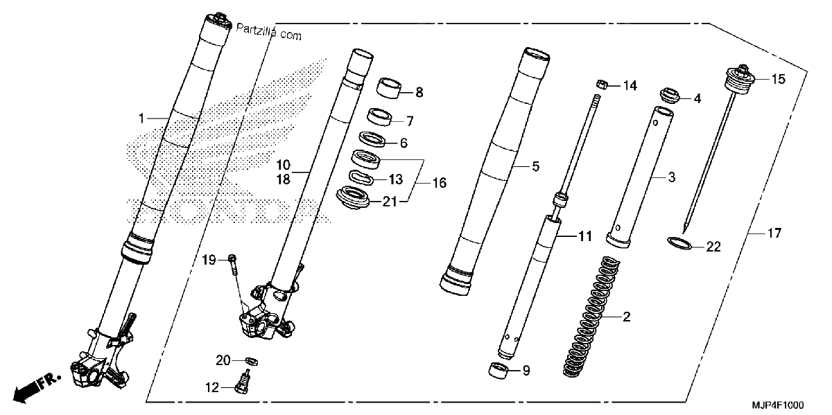 Diagrama de FRONT FORK