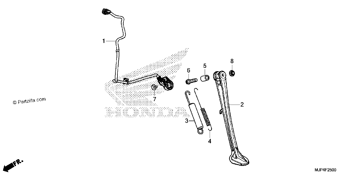 Diagrama de SIDE STAND