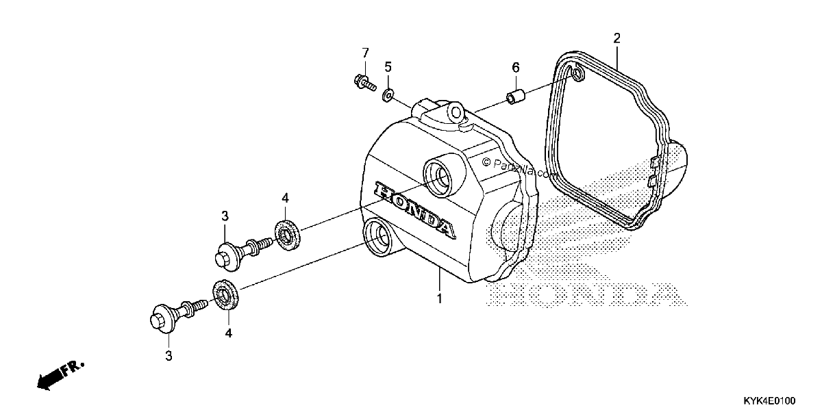 Diagrama de CYLINDER HEAD COVER