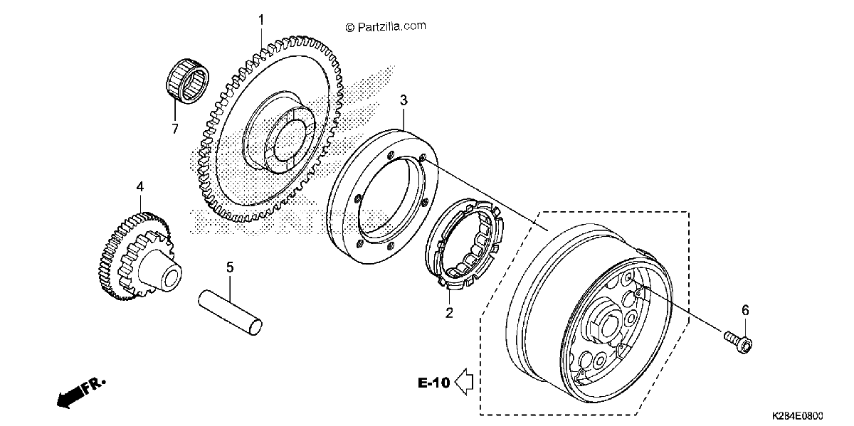 Diagrama de STARTING CLUTCH