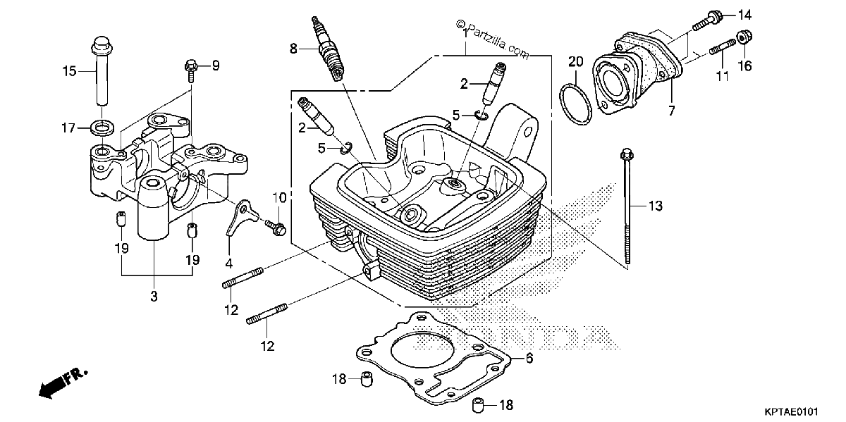 Diagrama de CYLINDER HEAD