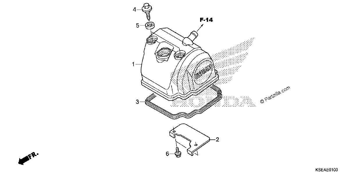 Diagrama de CYLINDER HEAD COVER