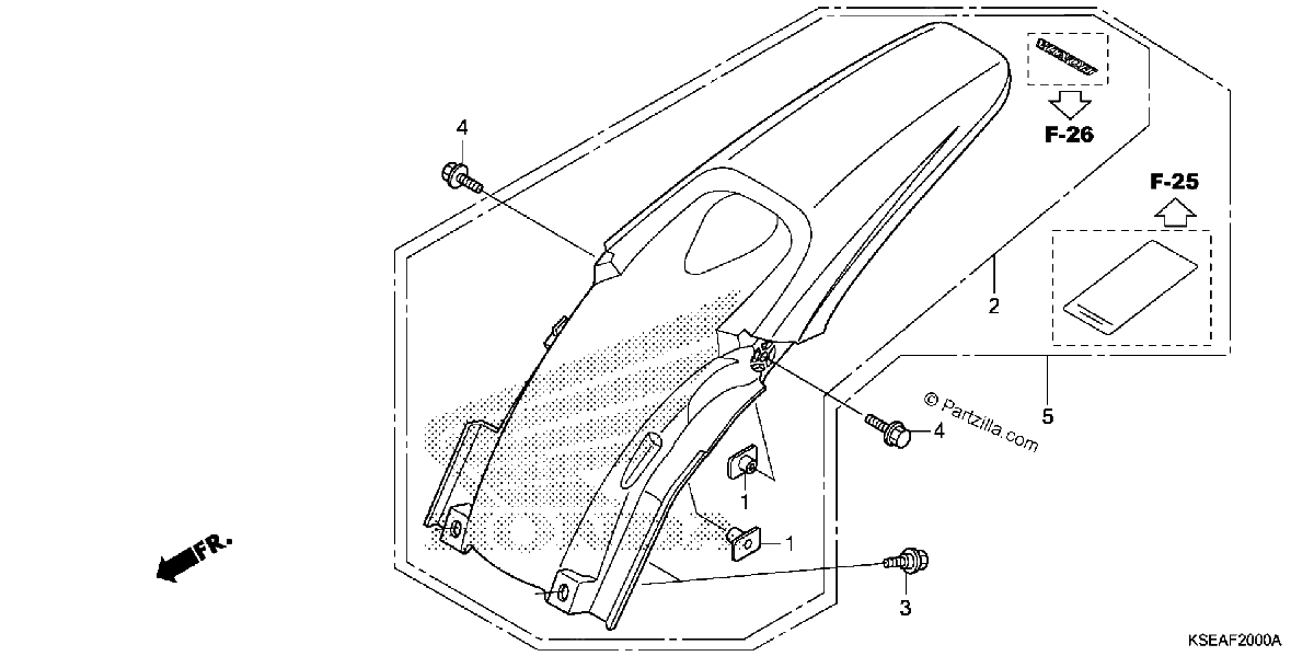 Diagrama de REAR FENDER