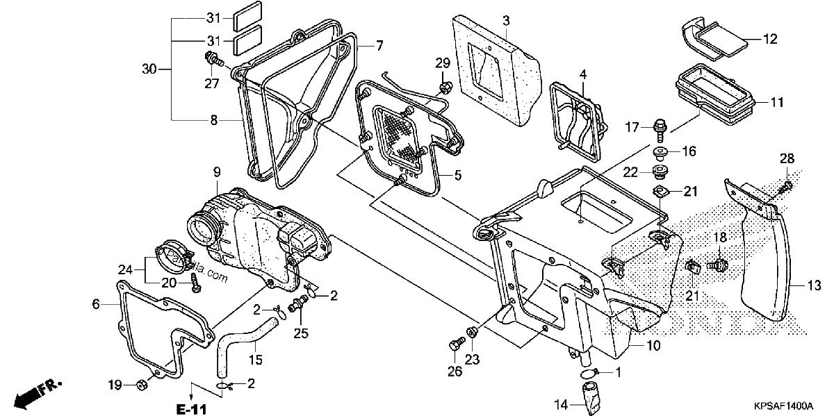 Diagrama de AIR CLEANER