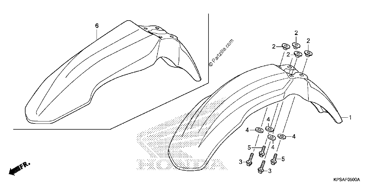 Diagrama de FRONT FENDER