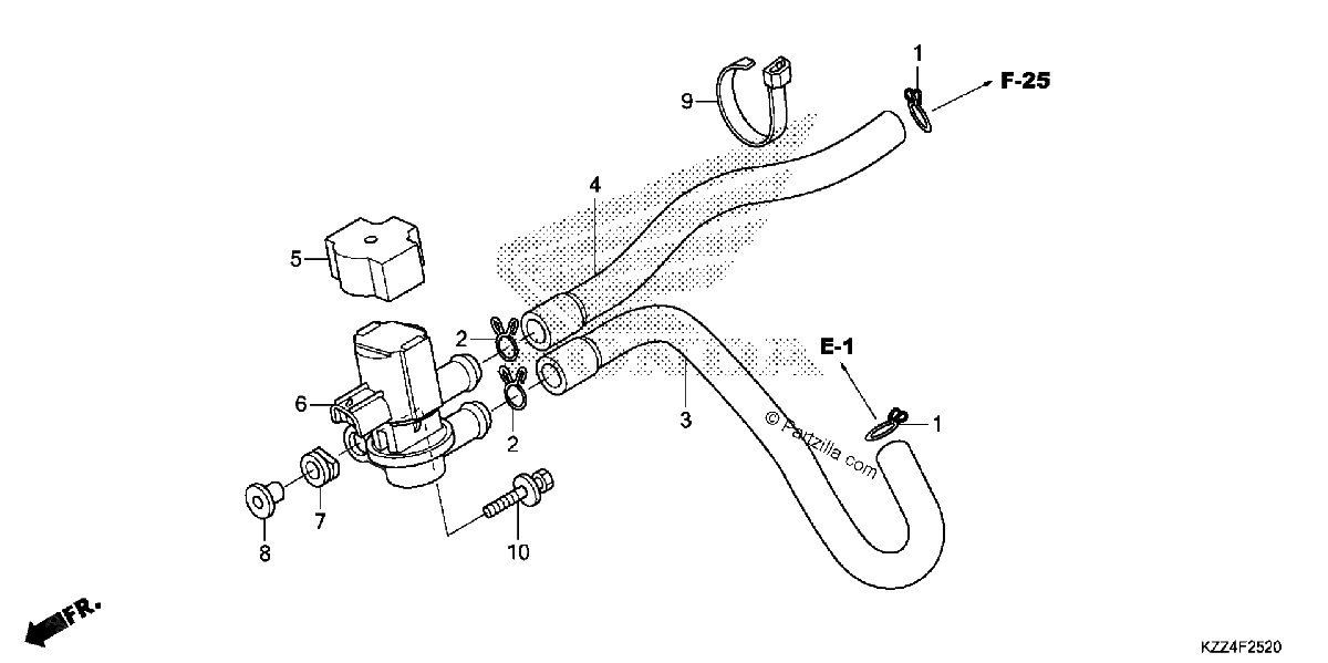 Diagrama de AIR INJECTION SOLENOID VALVE