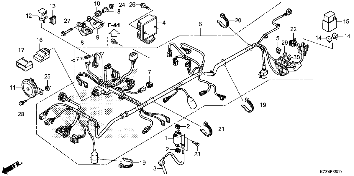 Diagrama de WIRE HARNESS
