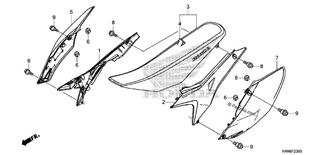 Diagrama de SEAT SIDE COVER