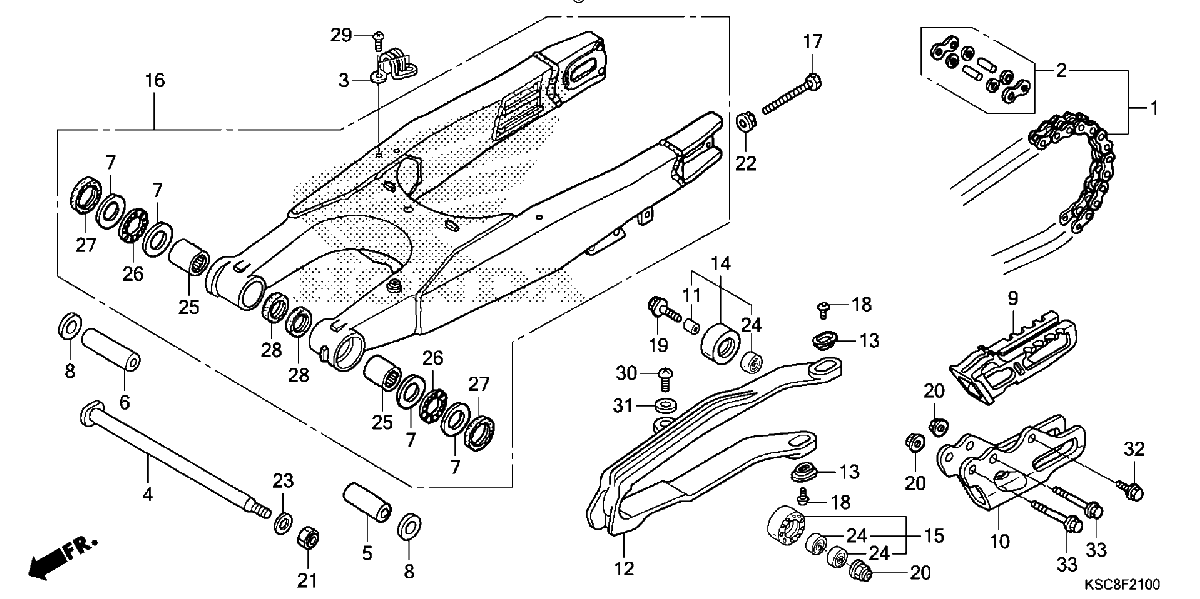 Diagrama de SWINGARM