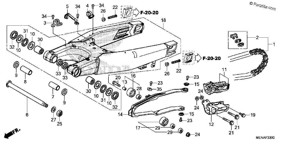 Diagrama de SWINGARM