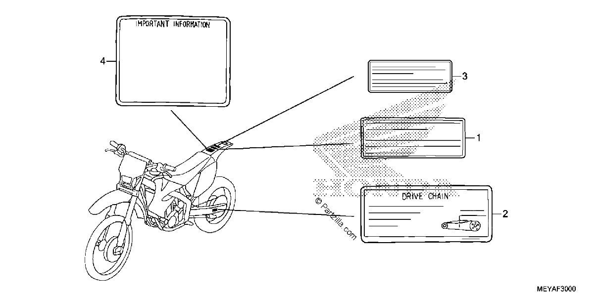 Diagrama de CAUTION LABEL