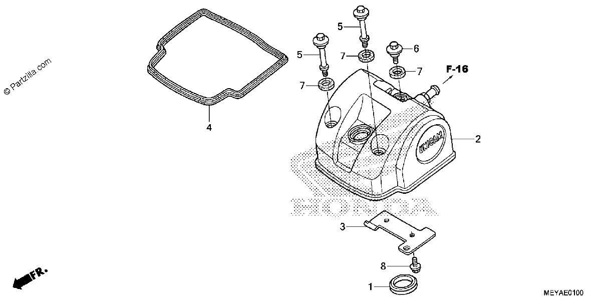 Diagrama de CYLINDER HEAD COVER