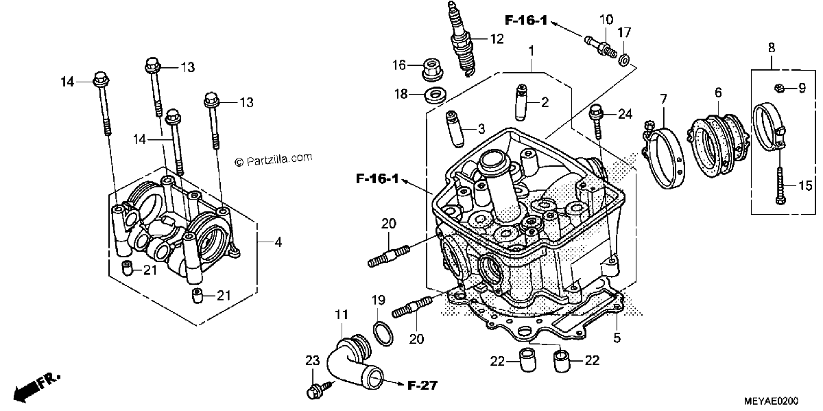 Diagrama de CYLINDER HEAD