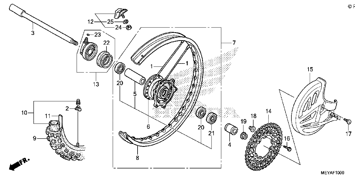 Diagrama de FRONT WHEEL