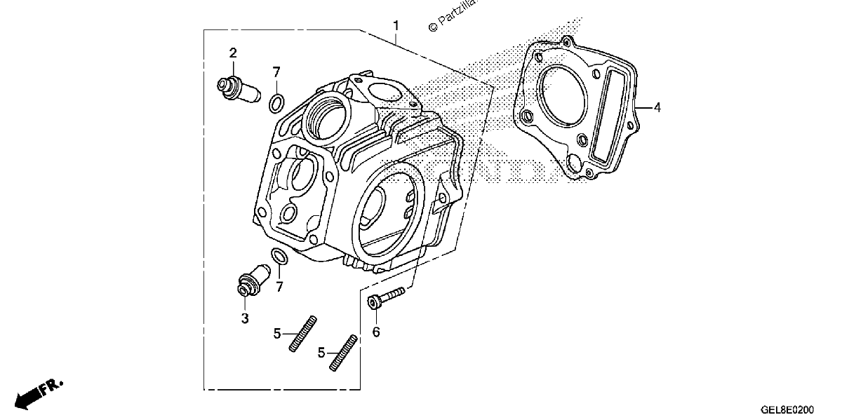 Diagrama de CYLINDER HEAD