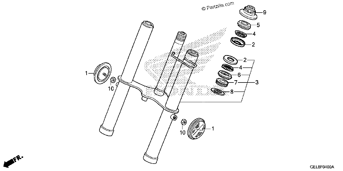 Diagrama de FRONT FORK