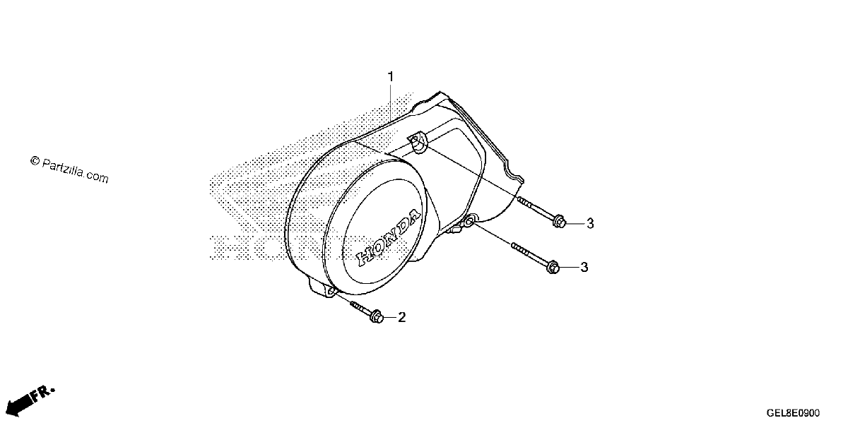 Diagrama de LEFT CRANKCASE COVER