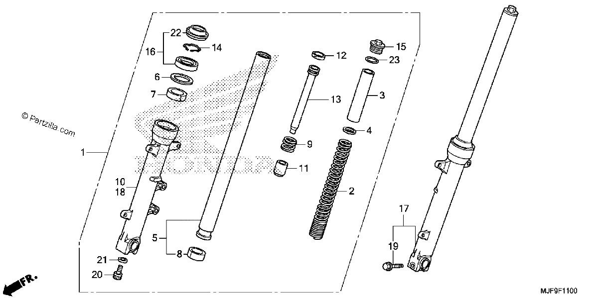 Diagrama de FRONT FORK