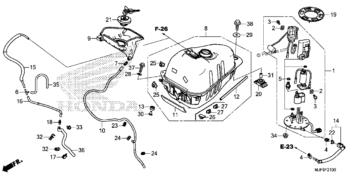Diagrama de FUEL TANK
