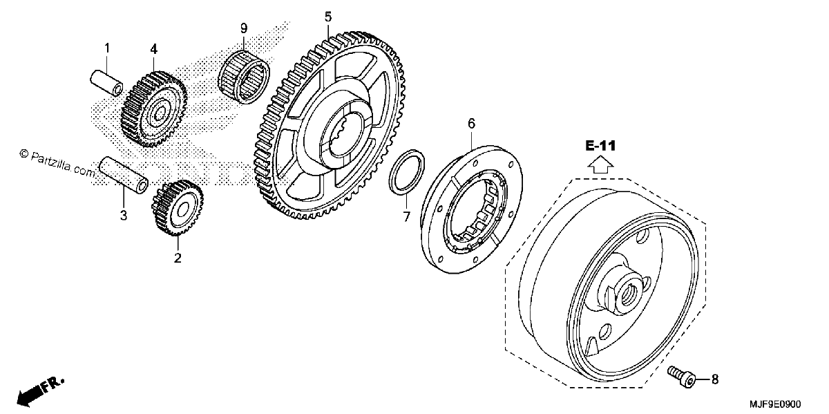 Diagrama de STARTING CLUTCH