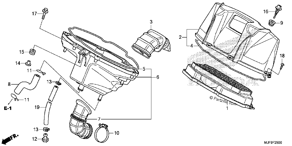 Diagrama de AIR CLEANER