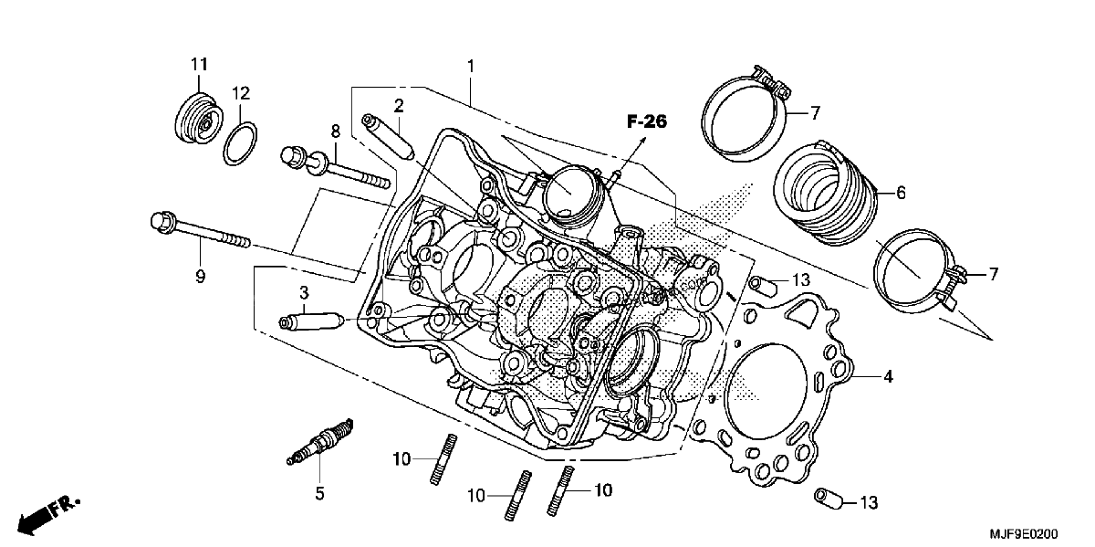 Diagrama de CYLINDER HEAD