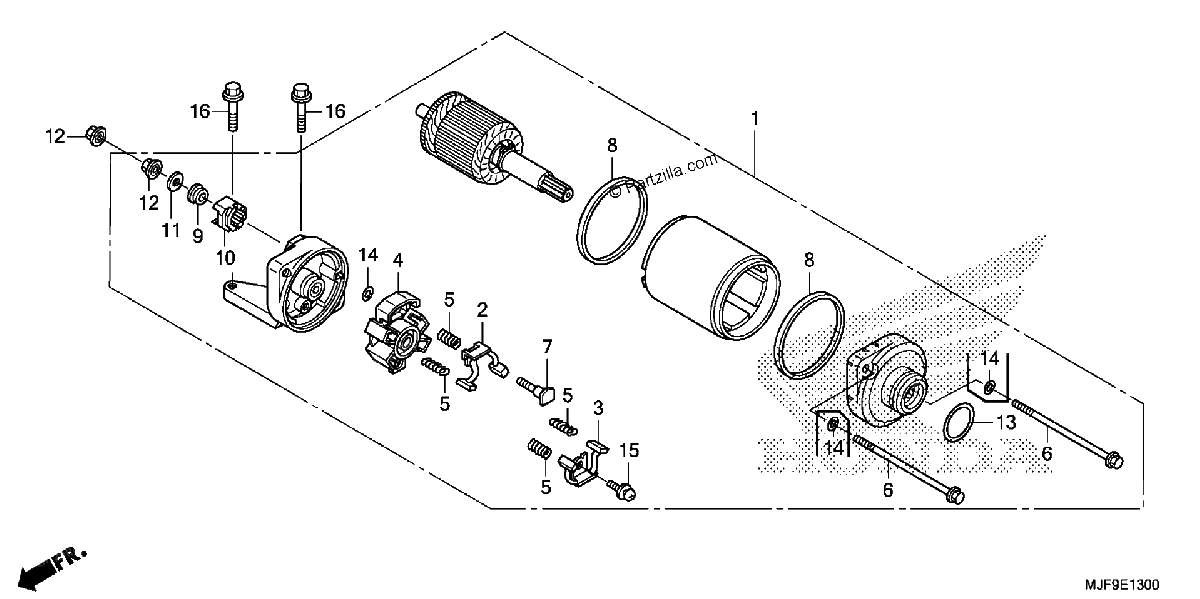 Diagrama de STARTER MOTOR