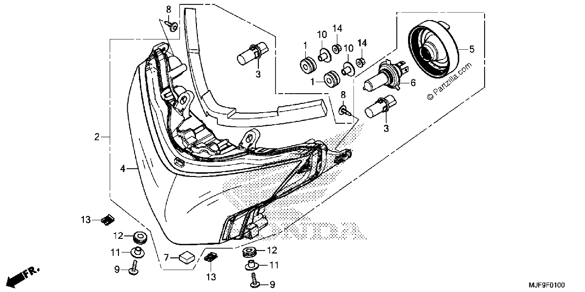 Diagrama de HEADLIGHT