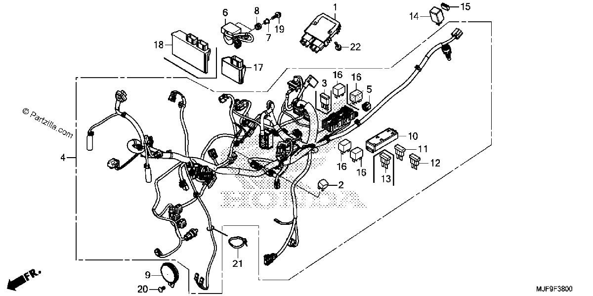 Diagrama de WIRE HARNESS