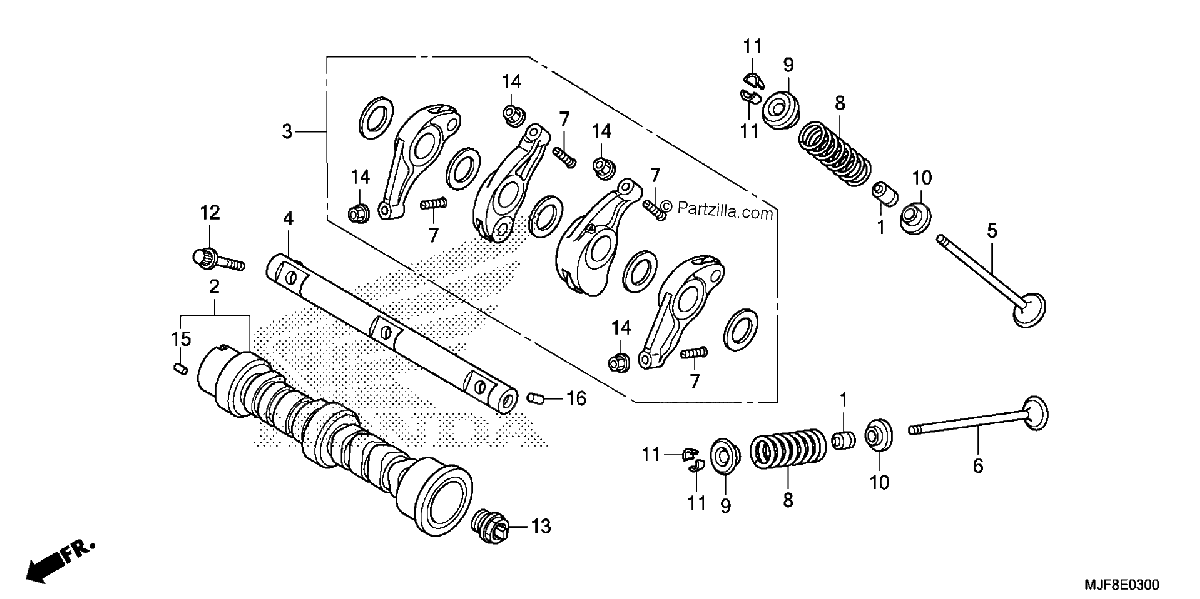 Diagrama de CAMSHAFT VALVE
