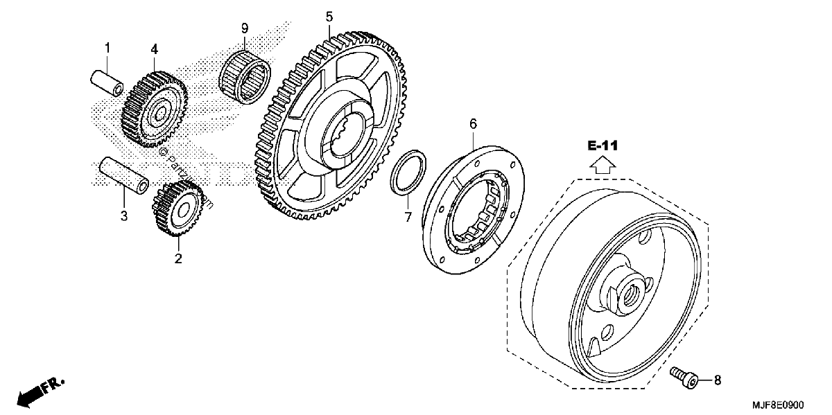 Diagrama de STARTING CLUTCH