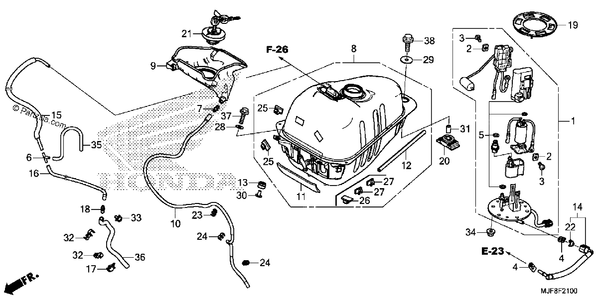 Diagrama de FUEL TANK