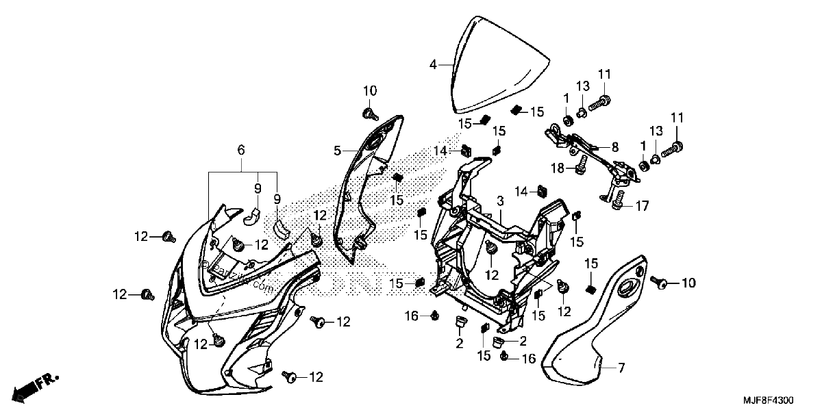 Diagrama de HEADLIGHT COVER