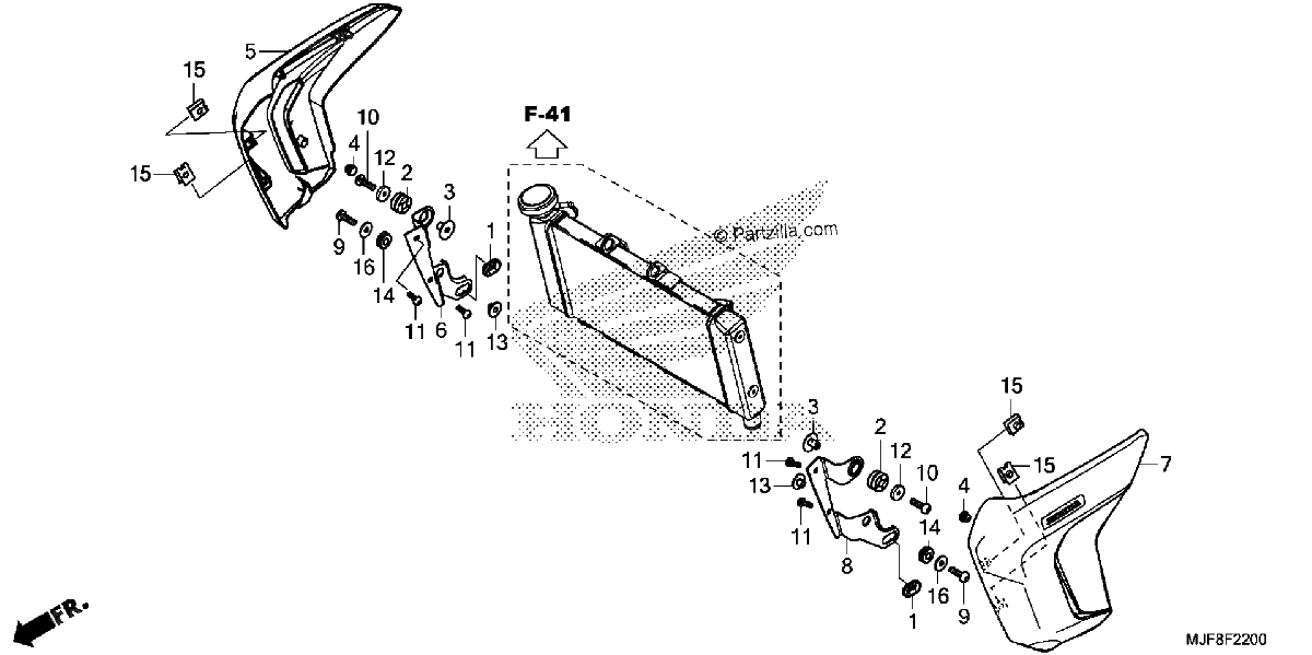 Diagrama de RADIATOR COVER