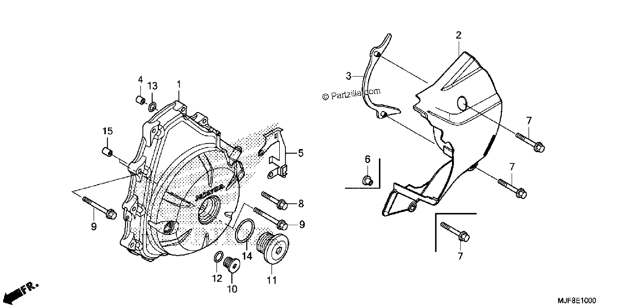 Diagrama de ALTERNATOR COVER
