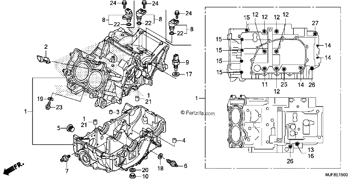 Diagrama de CRANKCASE