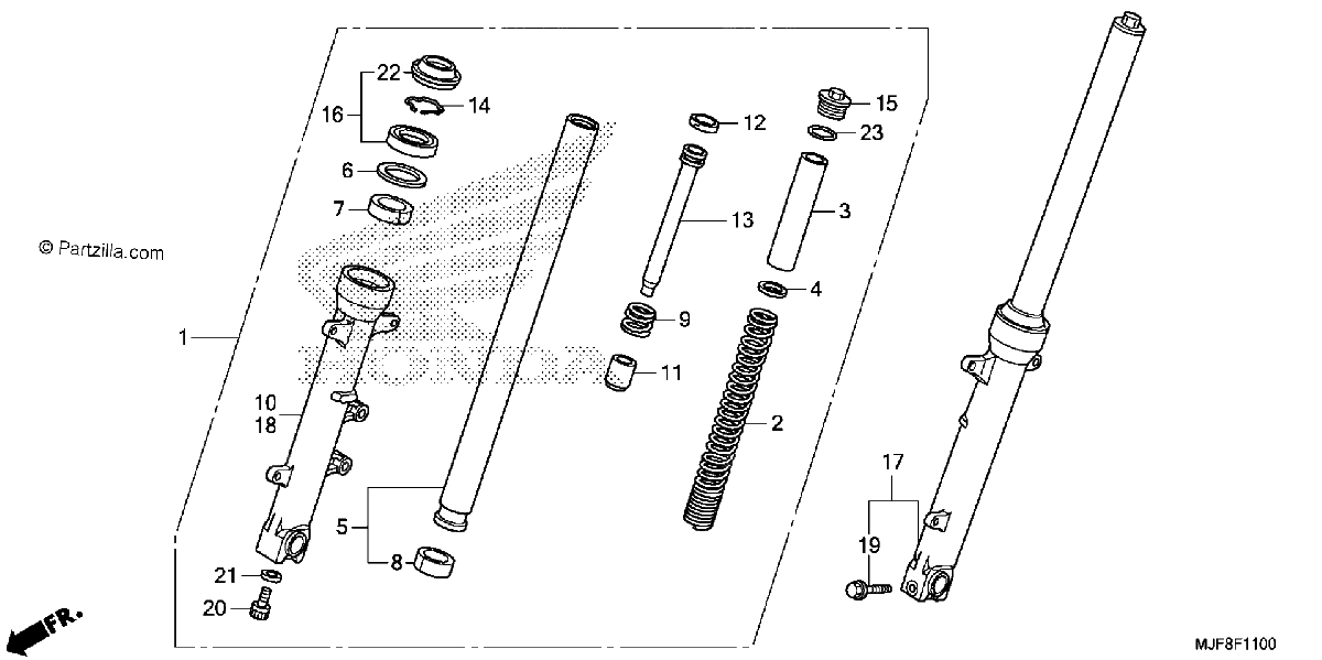 Diagrama de FRONT FORK
